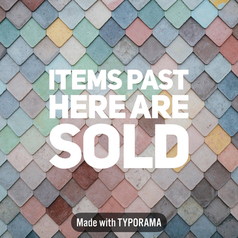 SOLD PAST HERE - THANKS FOR LOOKING